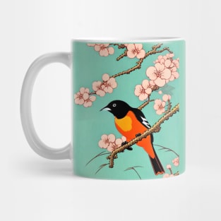 Baltimore Oriole Bird of Orchard Oriole in the Woods Mug